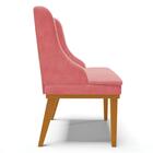 Kit 8 Cadeiras Estofadas Para Sala De Jantar Base Fixa De Mad