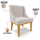 Kit 8 Cadeiras Estofadas Para Sala De Jantar Base Fixa De Mad