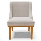 Kit 8 Cadeiras Estofadas Para Sala De Jantar Base Fixa De Mad