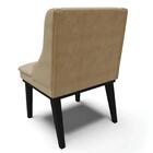 Kit 8 Cadeiras Estofadas Para Sala De Jantar Base Fixa De Mad