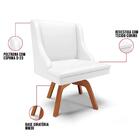 Kit 8 Cadeiras Estofadas Para Sala De Jantar Base Giratória D