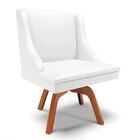 Kit 8 Cadeiras Estofadas Para Sala De Jantar Base Giratória D