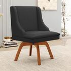 Kit 8 Cadeiras Estofadas Para Sala De Jantar Base Giratória D