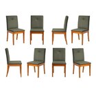 Kit 8 Cadeiras Estofadas Tiê Maxx Cabecasa Madeiraoriginals A
