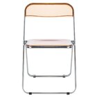 Kit 8 Cadeiras Jantar Design Dobrável Cristal Acrílico Transp