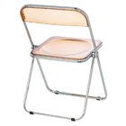 Kit 8 Cadeiras Jantar Design Dobrável Cristal Acrílico Transp