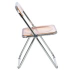 Kit 8 Cadeiras Jantar Design Dobrável Cristal Acrílico Transp