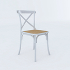 Kit 8 Cadeiras Katrina X Branca Assento Bege Aço Asturias