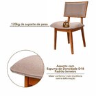 Kit 8 Cadeiras Madeira Maciça E Estofada Luxo Bréscia Espress