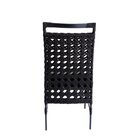 Kit 8 Cadeiras Para Jardim Espanha 98x50x50 Cm Preto