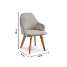 Kit 8 Cadeiras Para Mesa De Jantar Manuela Cinza