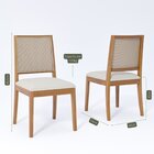 Kit 8 Cadeiras Para Sala De Jantar Estofadas Buriti Madeira/c