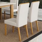 Kit 8 Cadeiras Para Sala De Jantar Pés Em Madeira Maciça Mari