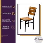 Kit 8 Cadeiras Portugal De Madeira Pinus Estilo Industrial