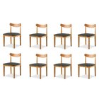 Kit 8 Cadeiras Sala De Jantar Aurora Preto/nature