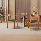 Kit 8 Cadeiras Sala De Jantar Aurora Preto/nature