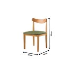 Kit 8 Cadeiras Sala De Jantar Aurora Verde/nature