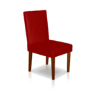 Kit 8 Cadeiras Sala De Jantar Estofadas Sophia Veludo Vermelh