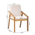Kit 8 Cadeiras Sala De Jantar Pequi Com Braço Cabecasa Madeir