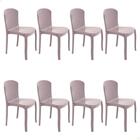 Kit 8 Cadeiras Tramontina Anna Em Polipropileno Camurça 92028