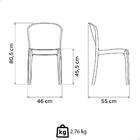 Kit 8 Cadeiras Tramontina Anna Em Polipropileno Camurça 92028