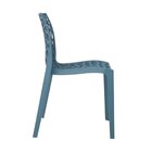 Kit 8 Cadeiras Vazada Em Polipropileno Gruvyer Espresso Móvei