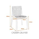 Kit 8 Cadeiras Vazada Em Polipropileno Gruvyer Espresso Móvei