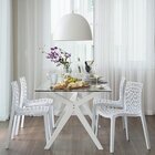 Kit 8 Cadeiras Vazadas Em Polipropileno Gruvyer Espresso Móve