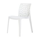 Kit 8 Cadeiras Vazadas Em Polipropileno Gruvyer Espresso Móve