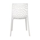 Kit 8 Cadeiras Vazadas Em Polipropileno Gruvyer Espresso Móve