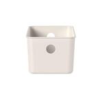 Kit 8 Cestos Caixa Organizadora 3l Flow Bege 27x12x9cm Close