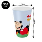 Kit 8 Copos Festa Infantil Melamina Mickey Mouse Disney 300ml