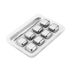 Kit 8 Cubos De Gelo Aço Inox