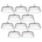 Kit 8 Cúpulas Para Bolo De Plástico 30cm Transparente Tortas