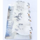 Kit 8 Decoração Natal Presilha Pássaro Branco Com Glitter