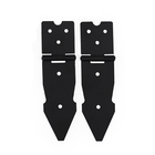 Kit 8 Dobradiças Rústicas + 5 Puxadores Argola