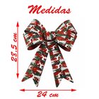 Kit 8 Enfeites Árvore Natal Laço Decorado Figuras Natalinas 2