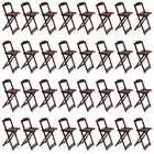 Kit 8 Jogos De Mesa Bistrô De Madeira Com 4 Cadeiras Dobravel