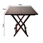 Kit 8 Jogos De Mesa Com 4 Cadeiras De Madeira Dobravel 70x70