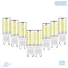 Kit 8 Lâmpadas De Led Halopin G9 5w Branco Frio (6000k)