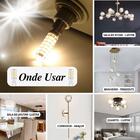 Kit 8 Lâmpadas De Led Halopin G9 5w Branco Quente (3000k)