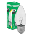 Kit 8 Lâmpadas Incandescente Taschibra Vela 25w E27 Clara 110v