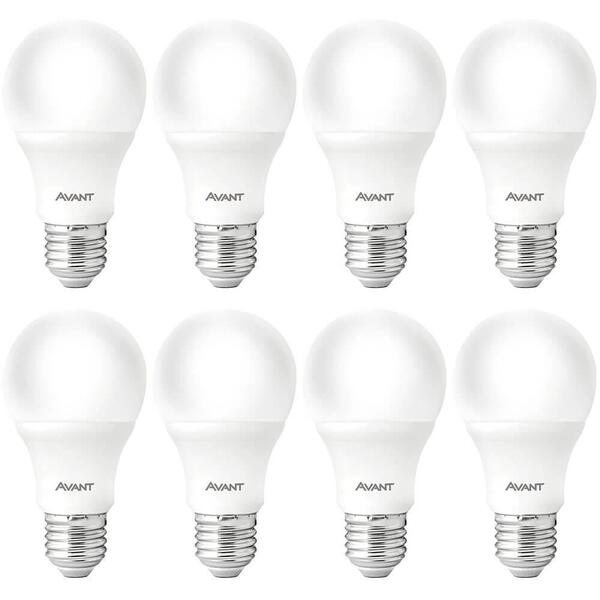 Kit 8 Lâmpadas Pera Led Avant Branco 9w Bivolt Br810-b 6500k