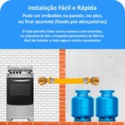 Kit 8 Metros 16mm Tubo Multicamadas Pex Gás Amarelo + Registr