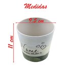 Kit 8 Mini Vasos De Planta Cachepot Estampados Decorados 11cm