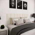 Kit 8 Módulos Estofados Cabeceira Cama Casal 20x60cm Areia