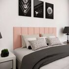 Kit 8 Módulos Estofados Cabeceira Cama Casal 20x60cm Rose