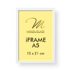 Kit 8 Molduras A5 Brancas Para Quadro Foto Acetato Iframe