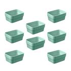 Kit 8 Organizador De Gavetas Mini Logic Verde Menta - Ou