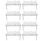 Kit 8 Organizadores Para Armário Prateleira Empilhável Multiu